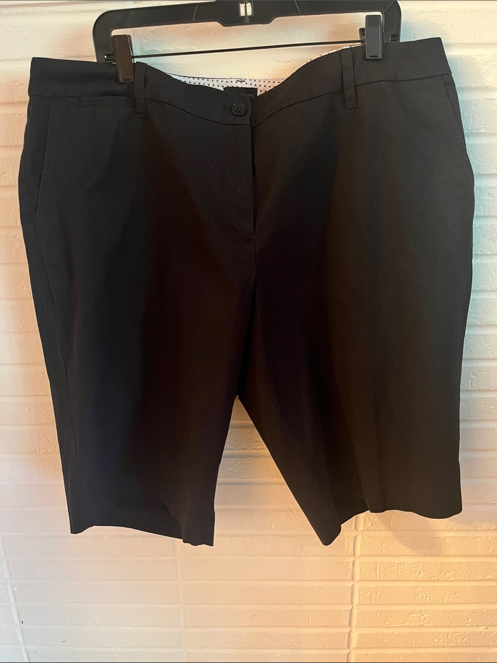Tailored Black Women's Bermuda Shorts by Talbots